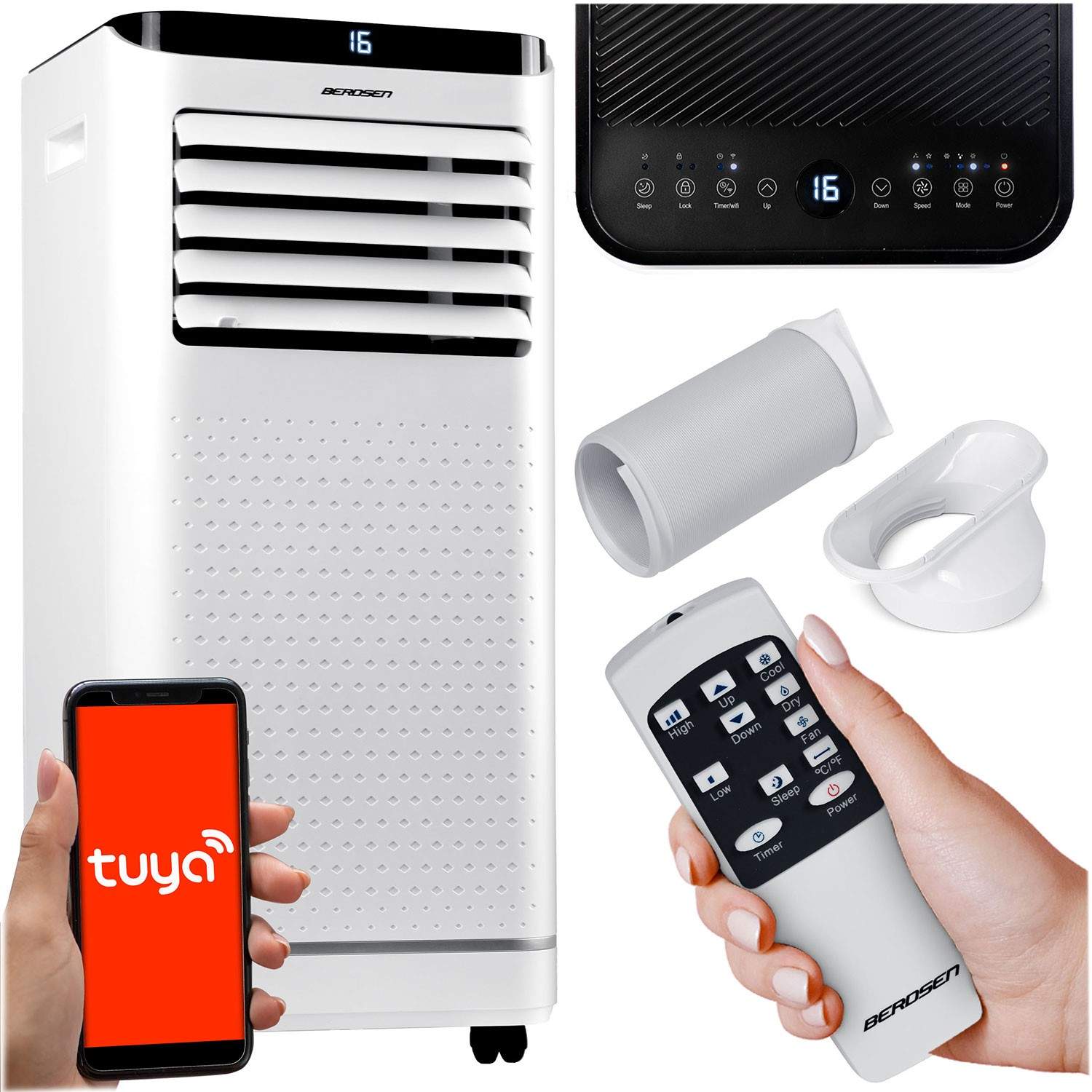 9000 BTU Berdsen BD-583 kannettava ilmastointilaite