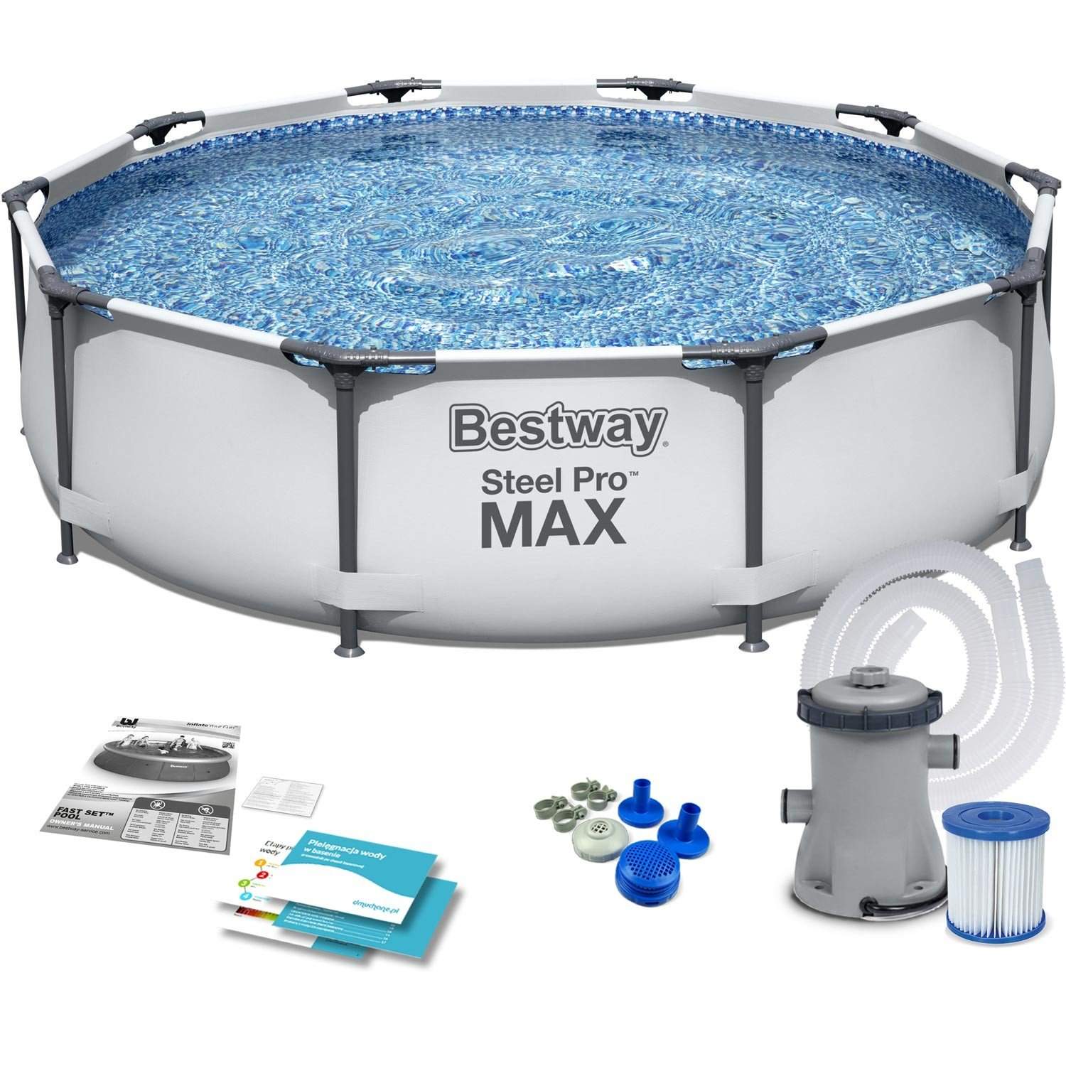 Ramme havepool 305 x 76 cm 9 i 1 Bestway 56408