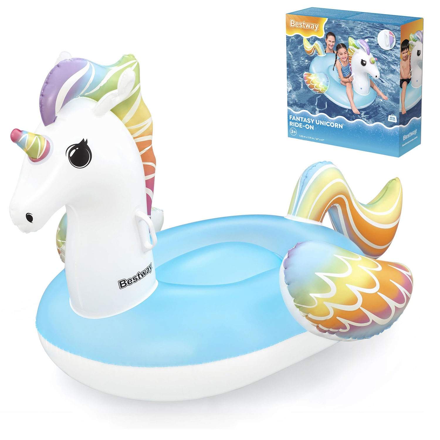 Oppustelig Unicorn 155 x 119 cm Bestway 41114