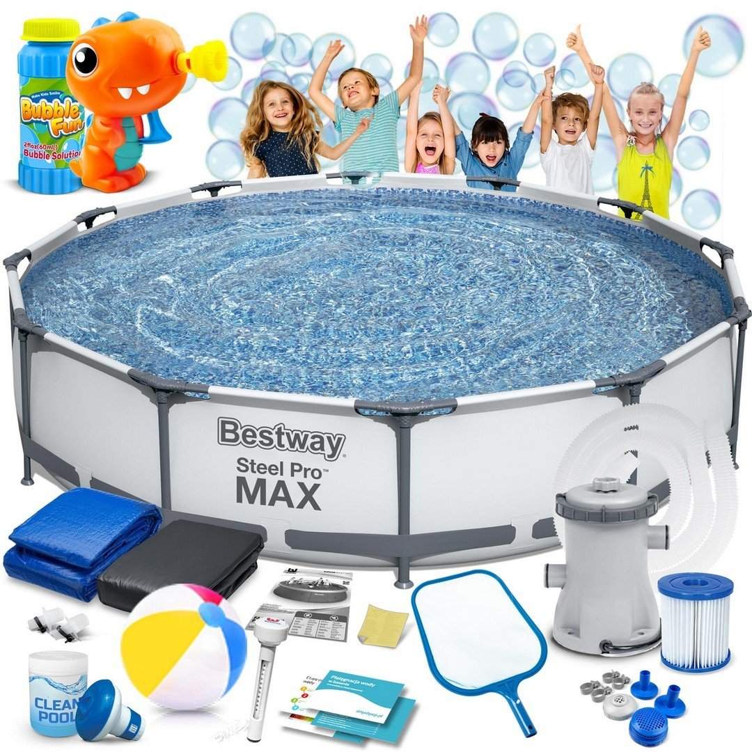 Ramme havepool 366 x 76 cm 16 i 1 Bestway 56416 + boblemaskine GRATIS