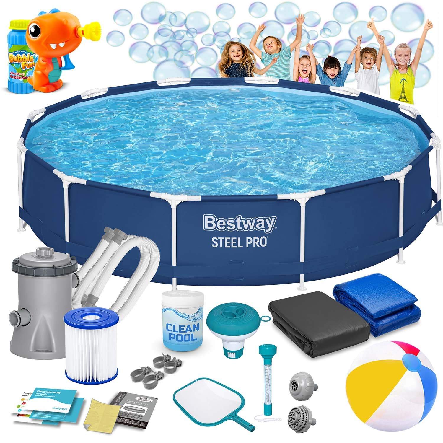 Ramme havepool 366 x 76 cm 16 i 1 Bestway 56681