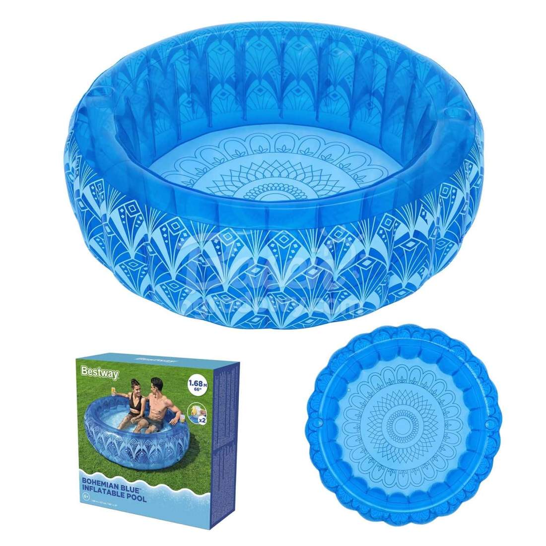 Uppblåsbar barnpool 168x53cm Bestway 54479 | Hem & Hobby | Pryloteket