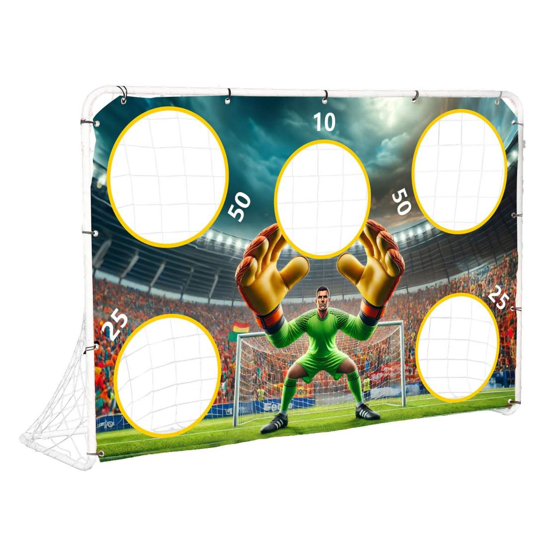 Fotbollsträningsmål med Target Sheet 180x122 cm MultiGarden | Sport & Fritid - Träning | Pryloteket