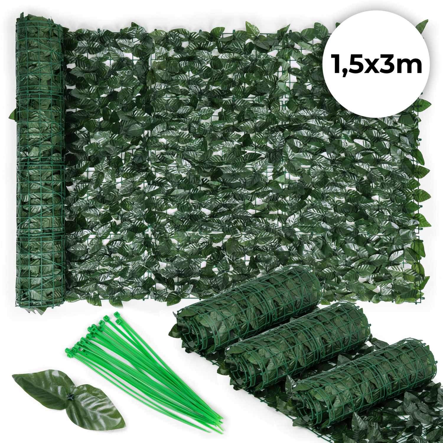 Konstgjord murgrönahäck, 300x50 cm, grönt balkongskydd, maskering | Hem & Hobby - Hem & Hushåll - Balkong | Pryloteket