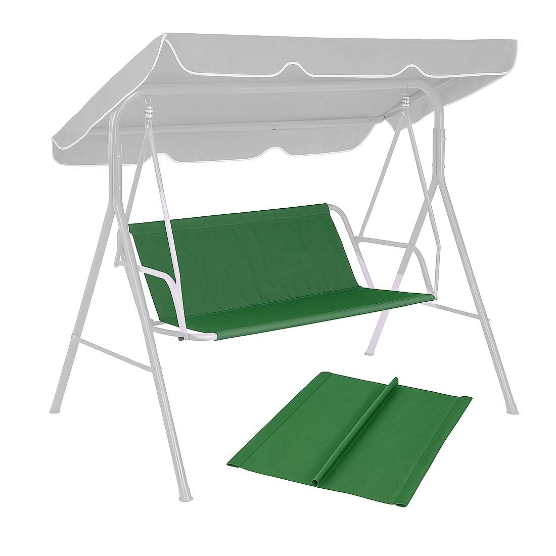 Sittdyna för trädgårdsgunga 127x100 cm Grön MultiGarden