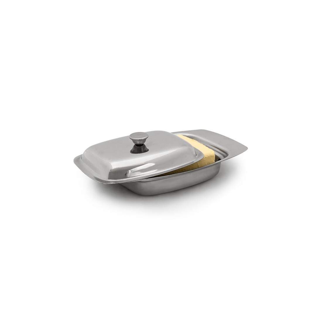 Smörskål i rostfritt stål med handtag | Hem & Hobby - Hem & Hushåll - Kök | Pryloteket