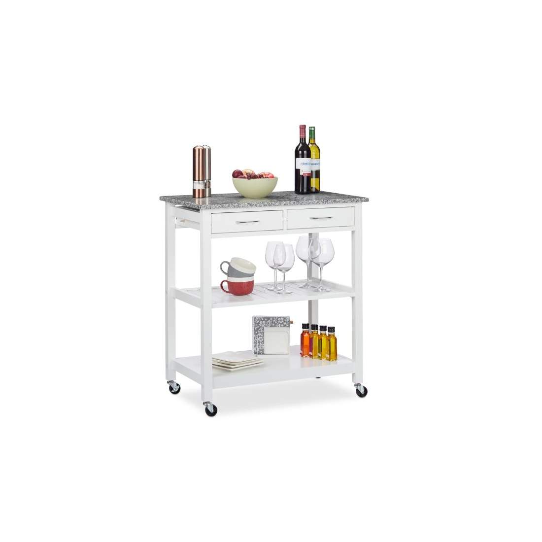 Köksvagn Vit | Hem & Hobby - Hem & Hushåll - Kök - Servering | Pryloteket