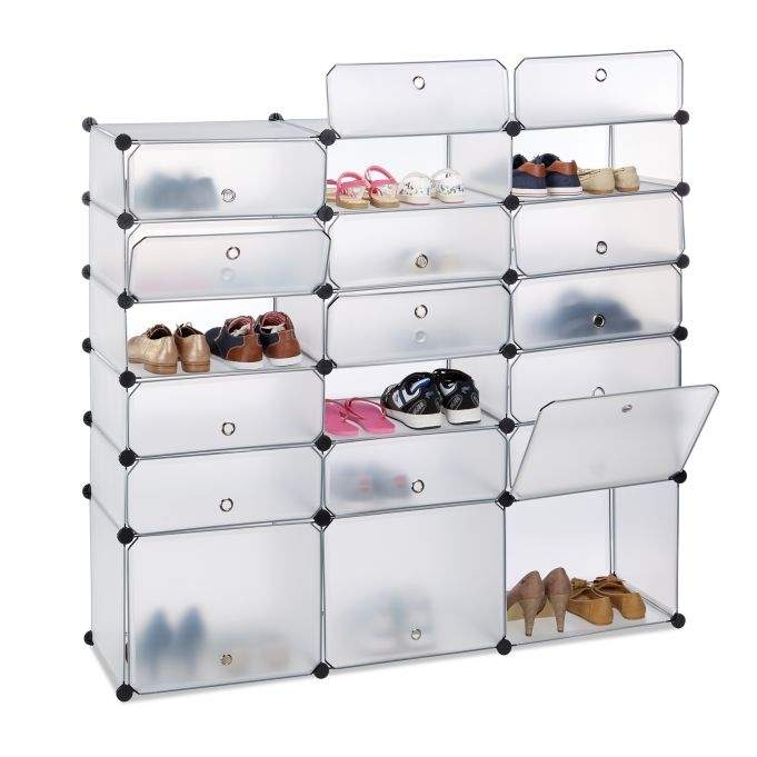 18-rums skoskab i plast