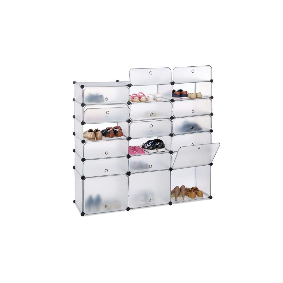 Skoskåp i plast med 18 fack | Mode & Accessoarer - Kläder - Skor | Pryloteket