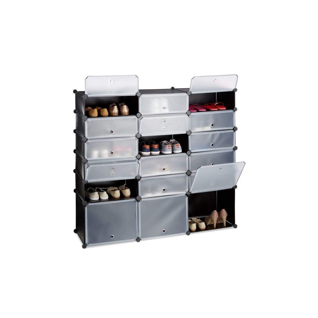 Skoskåp i plast med 18 fack | Mode & Accessoarer - Kläder - Skor | Pryloteket