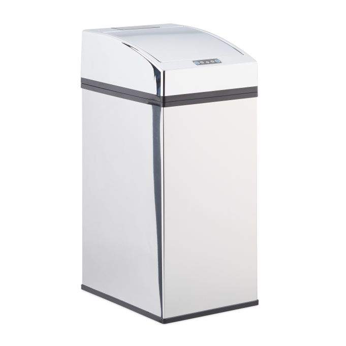 Affaldsbeholder i rustfrit stål med sensor