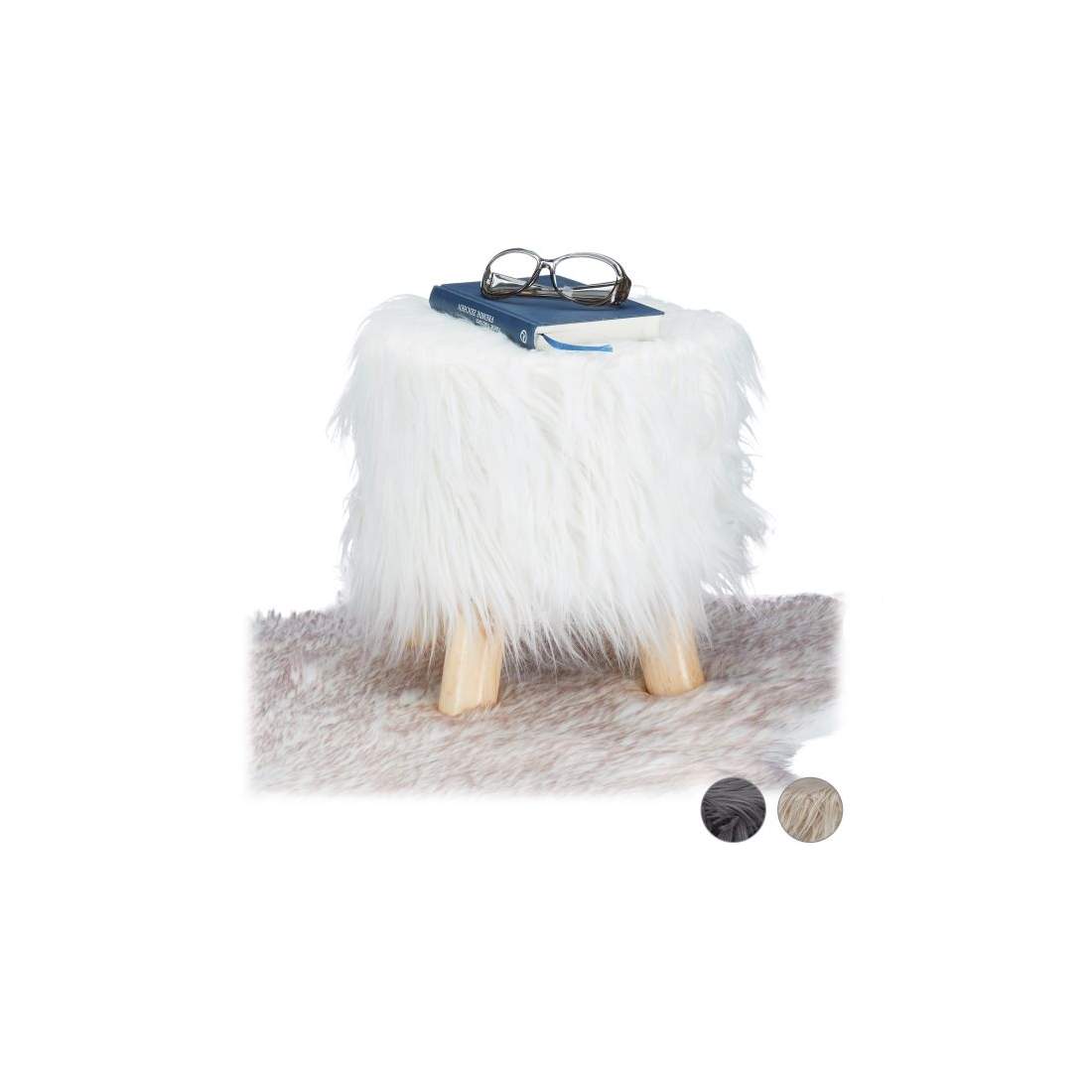 Fotpall i fuskpäls | Hem & Hobby - Hem & Hushåll - Sovrum | Pryloteket