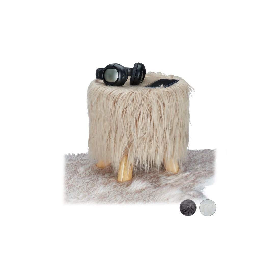 Fotpall i fuskpäls | Hem & Hobby - Hem & Hushåll - Sovrum | Pryloteket