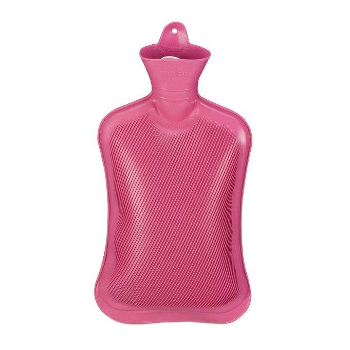 Pink varmtvandsflaske 2L