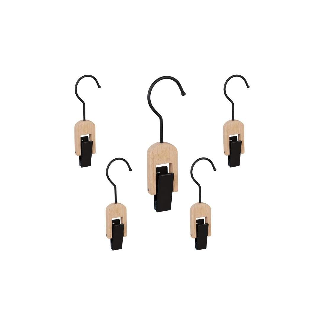 Set med 5 tvättkrokar Svart | Elektronik - Tillbehör Mobil & Surfplatta - Mobiltillbehör - Mobilkablar - Tillbehör | Pryloteket