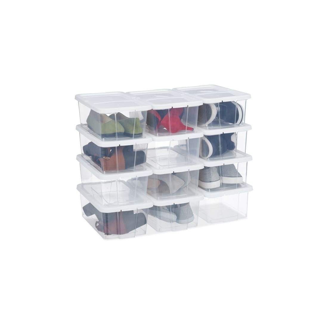 Skokartonger plast set med 12 st | Mode & Accessoarer - Kläder - Skor | Pryloteket