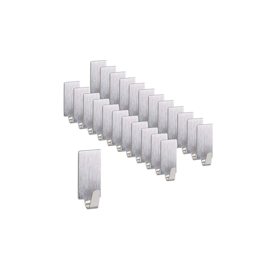 Set med 24 rektangulära självhäftande krokar | Hem & Hobby - Hem & Hushåll - Textil - Handdukar | Pryloteket