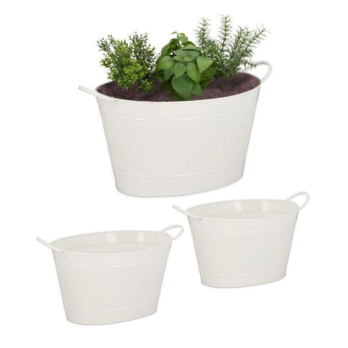 Metalkar zinklook sæt med 3 stk