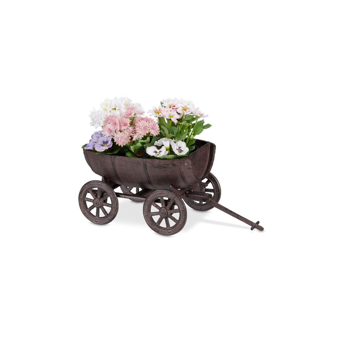 Dekorativ planteringstunna på handkärra | Elektronik - Tillbehör Mobil & Surfplatta - Mobiltillbehör - Mobilkablar - Tillbehör | Pryloteket