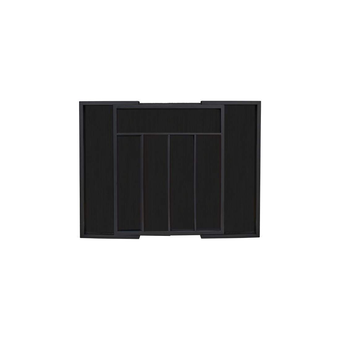 Utdragbar bestickbricka i bambu i svart | Elektronik - Tillbehör Mobil & Surfplatta - Mobiltillbehör - Mobilkablar - Tillbehör | Pryloteket