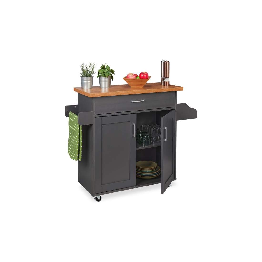 Köksvagn med bänkskiva