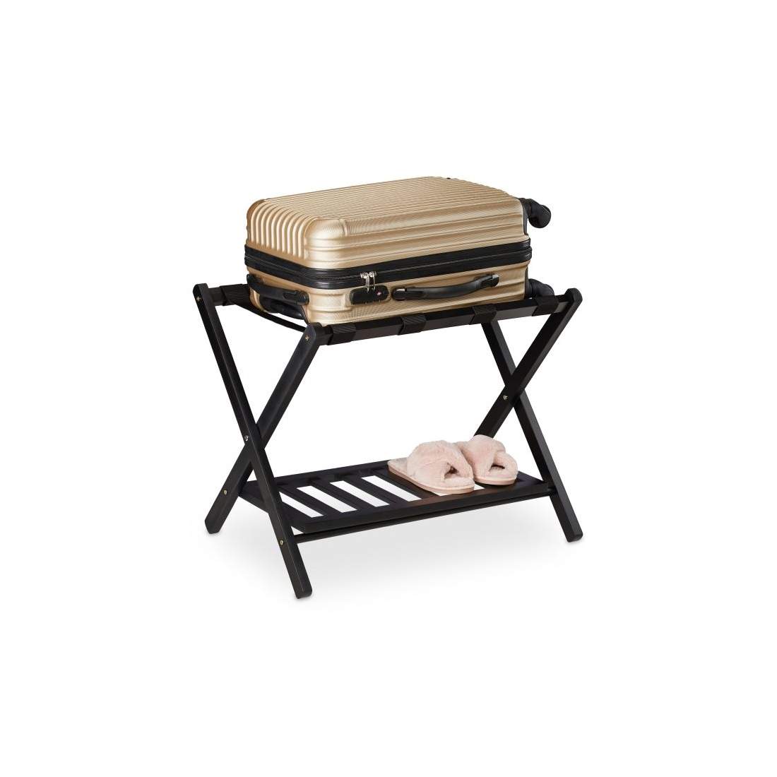 Träbagageställ uppfällbart med 2 hyllor | Elektronik - Tillbehör Mobil & Surfplatta - Skärmskydd - LG | Pryloteket