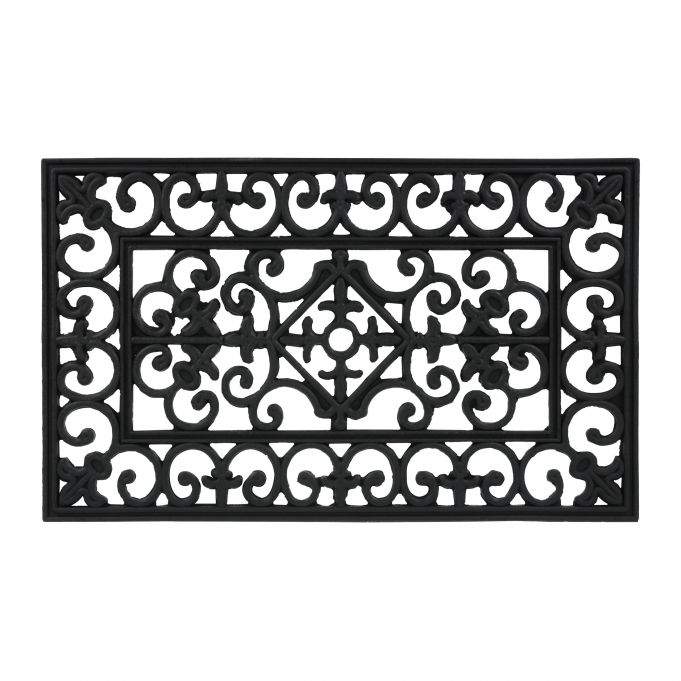 Gummi dørmåtte 75 x 45 cm