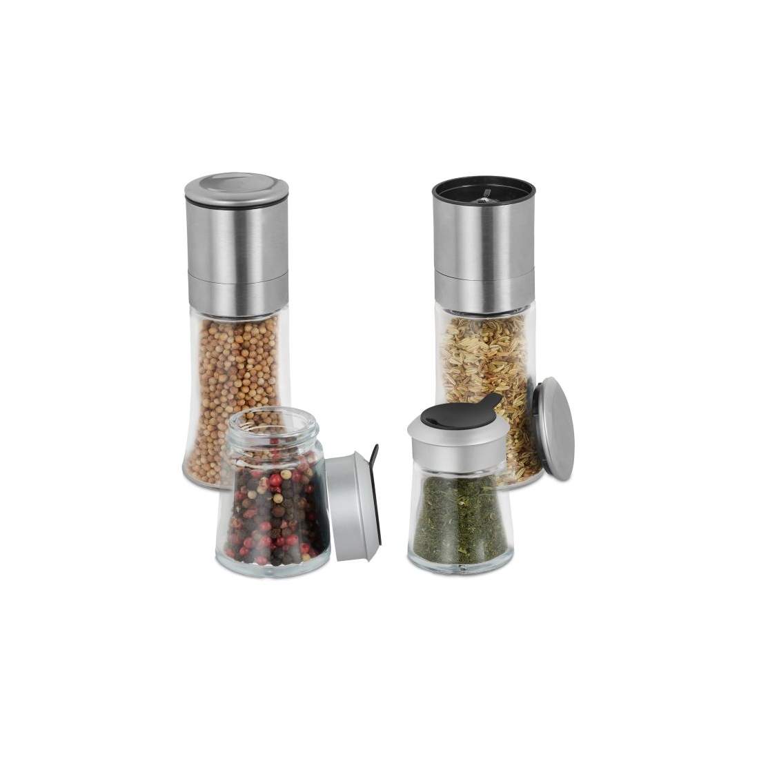 Set med 4 Spice Shakers & Mills | Hem & Hobby - Hem & Hushåll - Kök - Köksredskap - Lock | Pryloteket