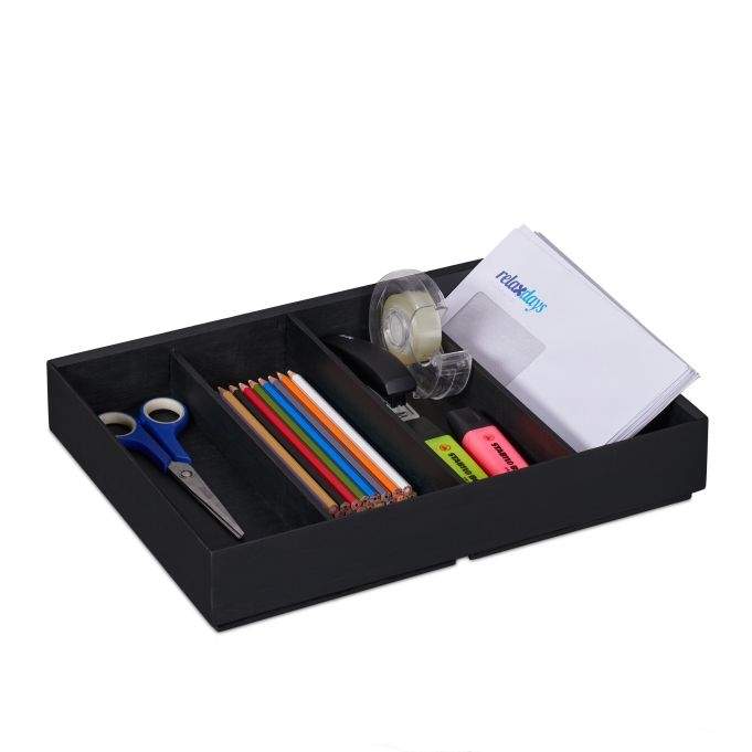 Stabelbar Bambus Desk Organizer