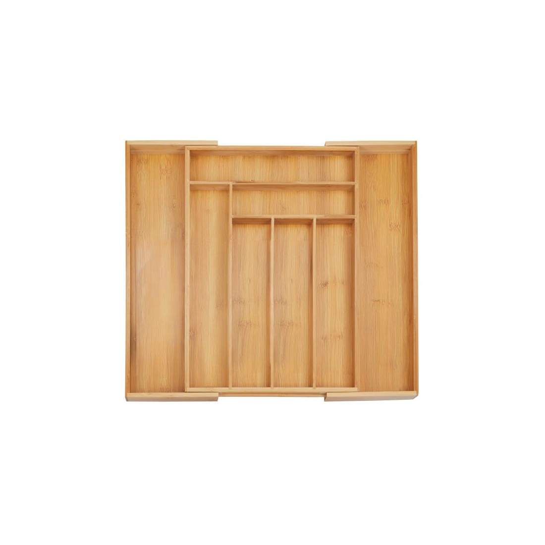 Utdragbar bestickbricka i bambu | Hem & Hobby - Hem & Hushåll - Kök - Köksredskap | Pryloteket