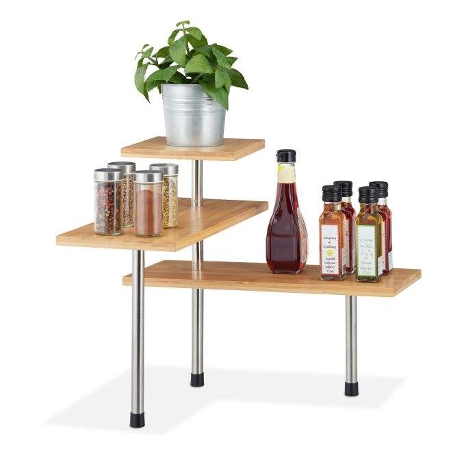 Hjørnehylde til køkkenet