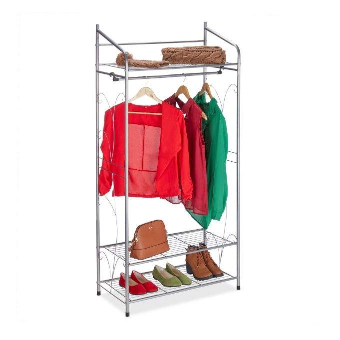 Knagerække med 3 hylder