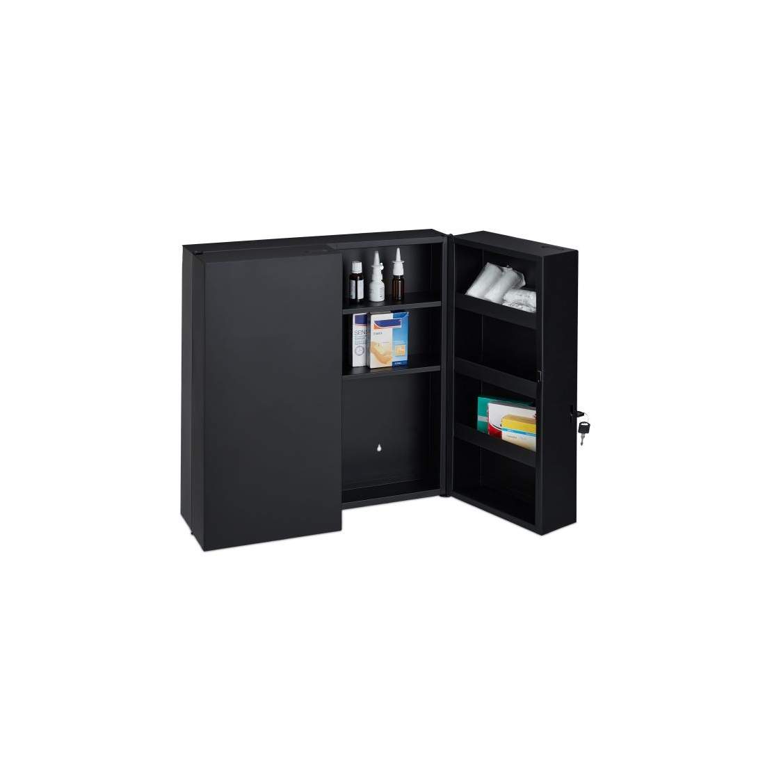 Medicinskåp XXL i antracit | Sport & Fritid - Friluftsliv & Camping - Överlevnads- & Nödutrustning - Första Hjälpen | Pryloteket