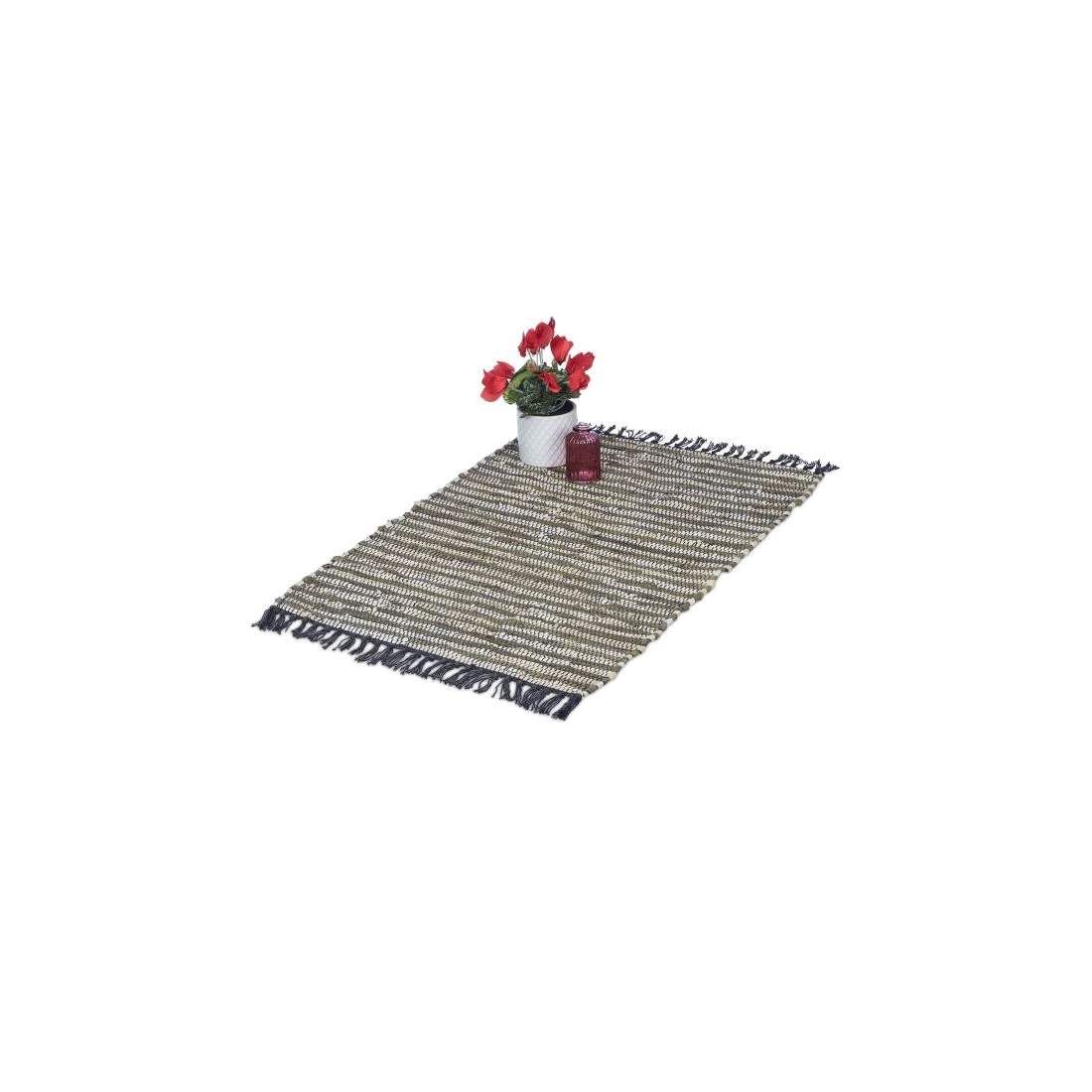 Läder & Bomull Runner Matta 60x100 cm | Hem & Hobby - Hem & Hushåll - Sovrum | Pryloteket