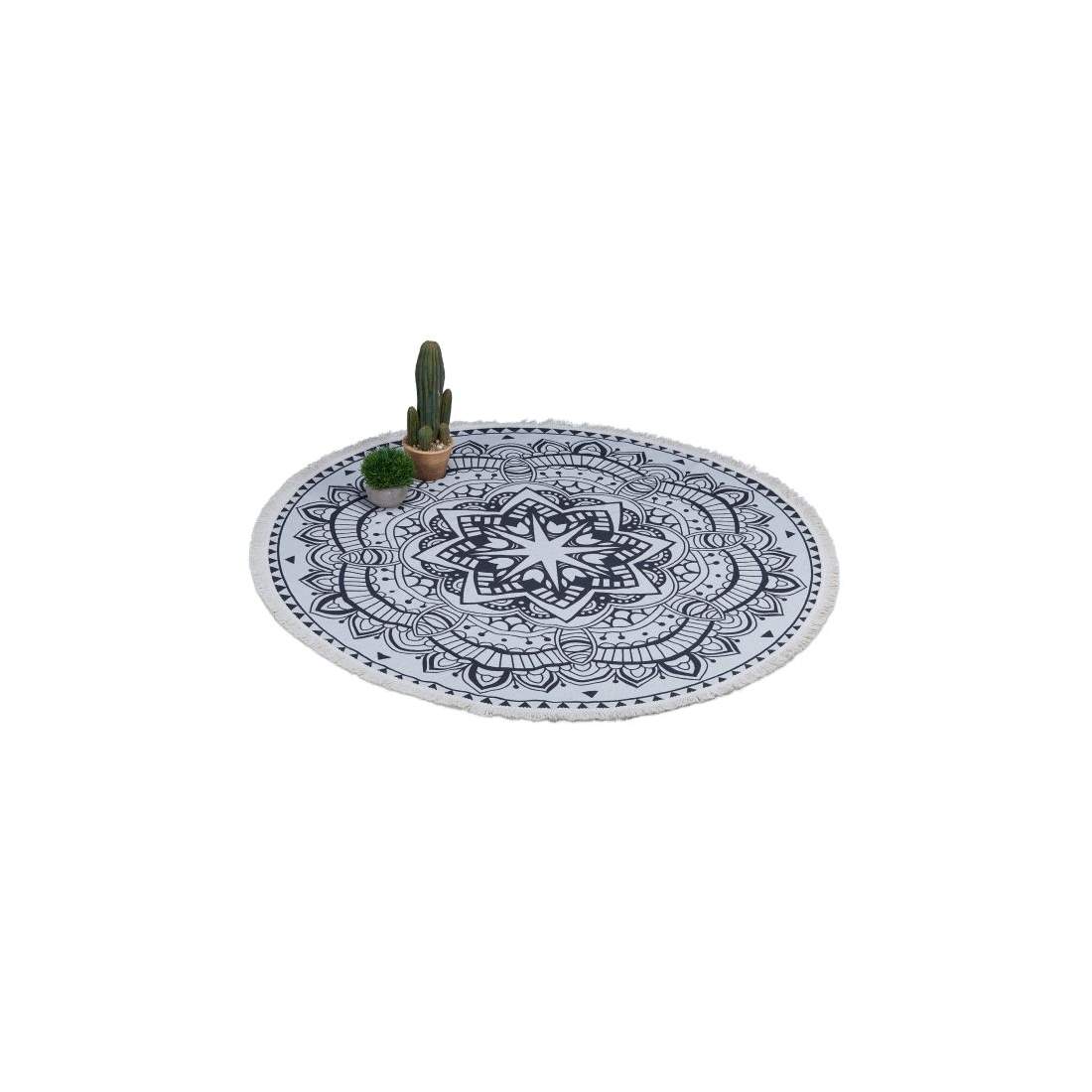 Rund matta med mandaladesign | Hem & Hobby - Hem & Hushåll - Sovrum | Pryloteket