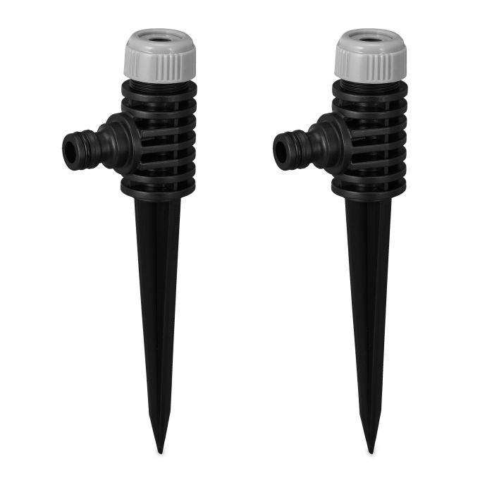 Sæt med 2 Spike Sprinklere i sort/grå