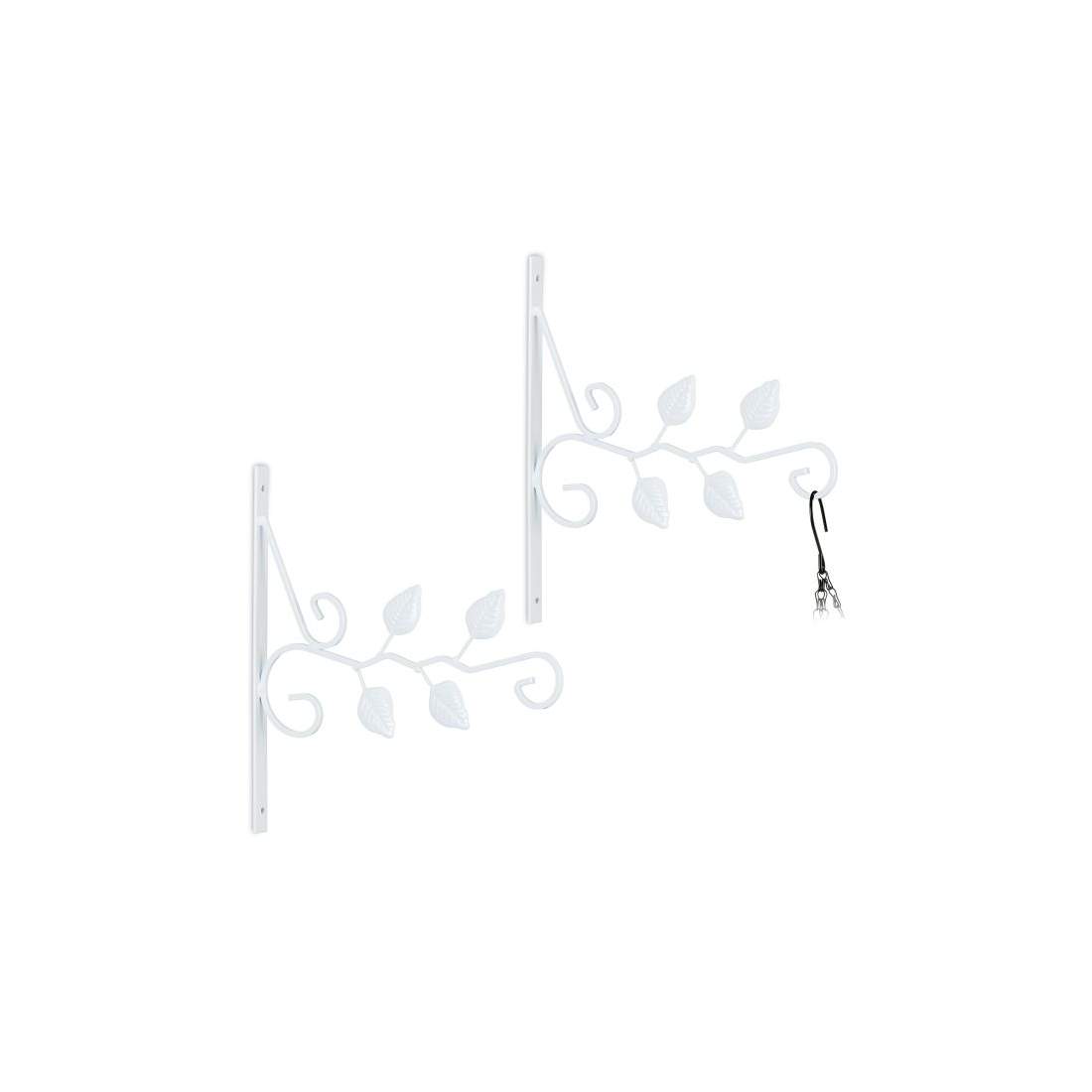 Set med 2 hängande korgfästen blad | Hem & Hobby - Hem & Hushåll - Balkong | Pryloteket
