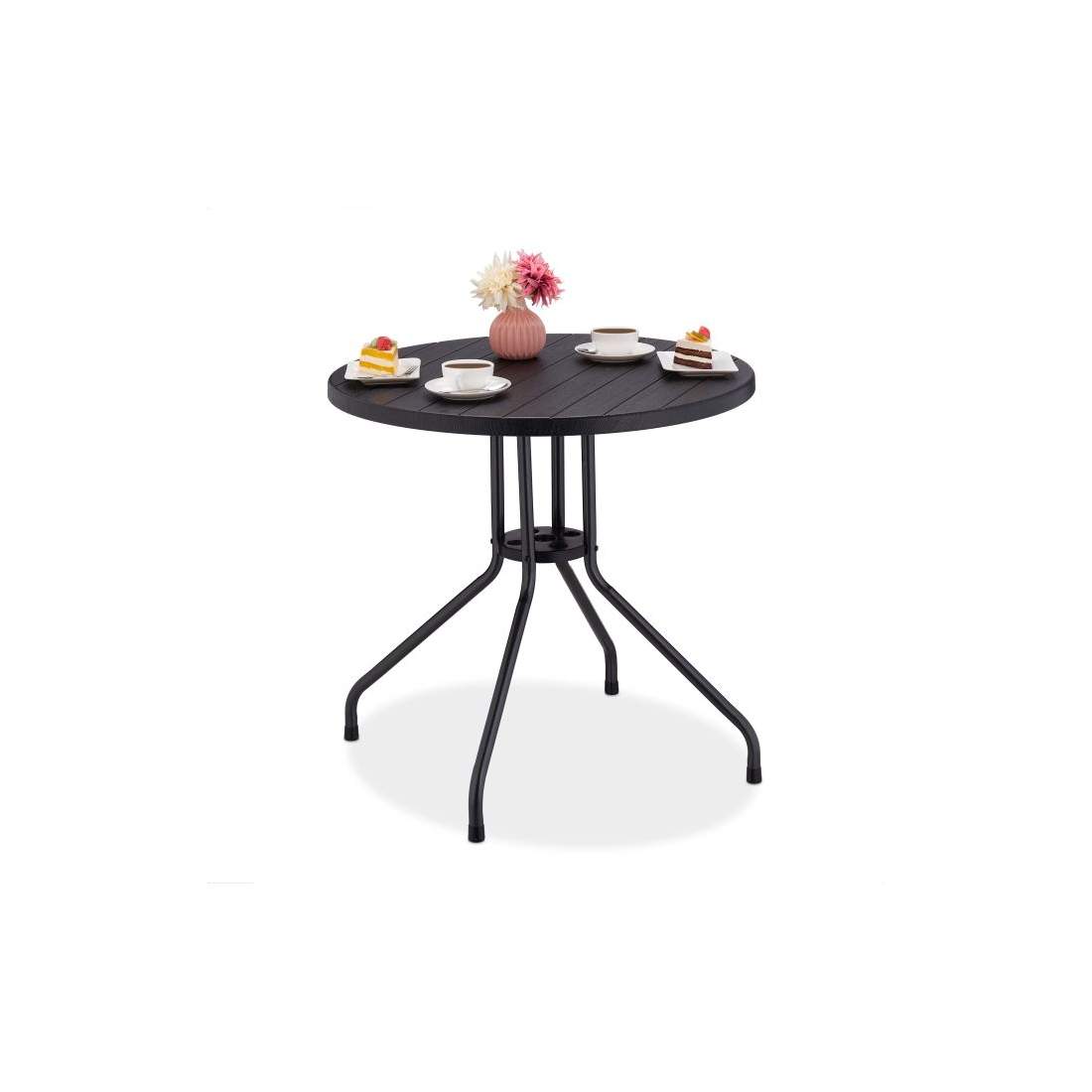 Trädgårdsbord i svart trälook | Hem & Hobby - Hem & Hushåll - Trädgårdsartiklar - Trädgårdsbord | Pryloteket