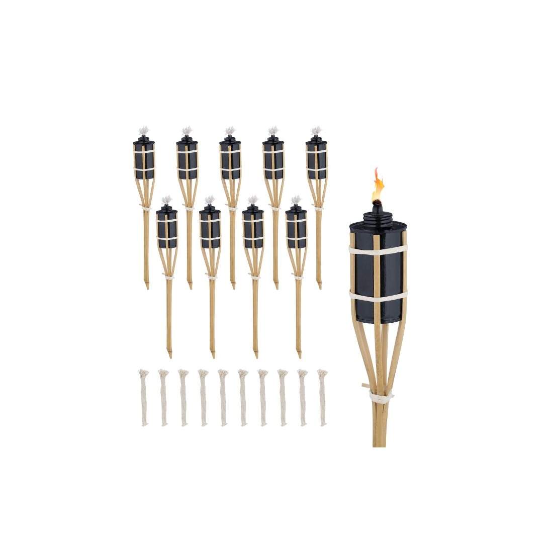 Set med 10 trädgårdsfacklor 40cm | Sport & Fritid - Friluftsliv & Camping - Belysning | Pryloteket
