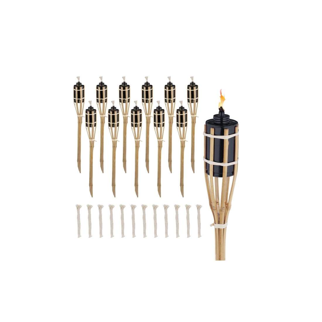 Set med 12 trädgårdsfacklor 50cm | Sport & Fritid - Friluftsliv & Camping - Belysning | Pryloteket