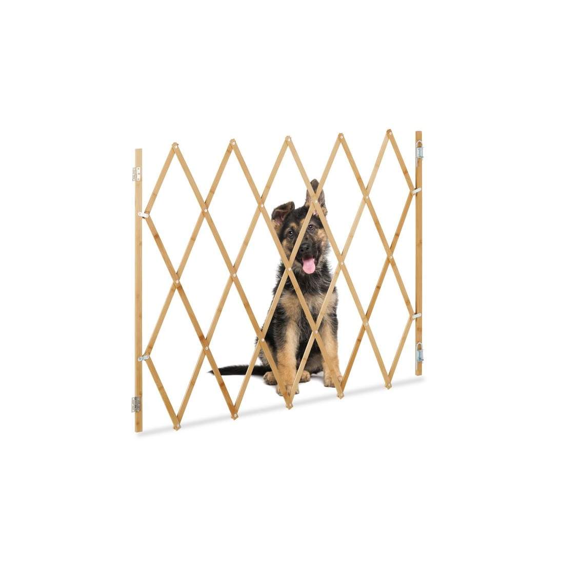 Förlängbar hundbarriär, naturlig bambu | Hem & Hobby - Husdjur | Pryloteket