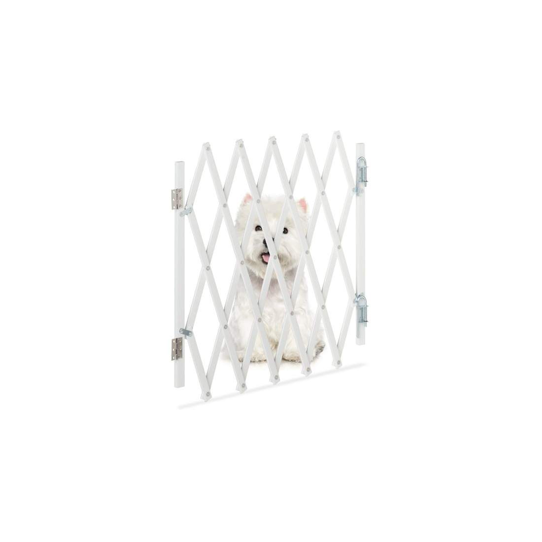 Utdragbar hundbarriär i vitt | Hem & Hobby - Husdjur | Pryloteket