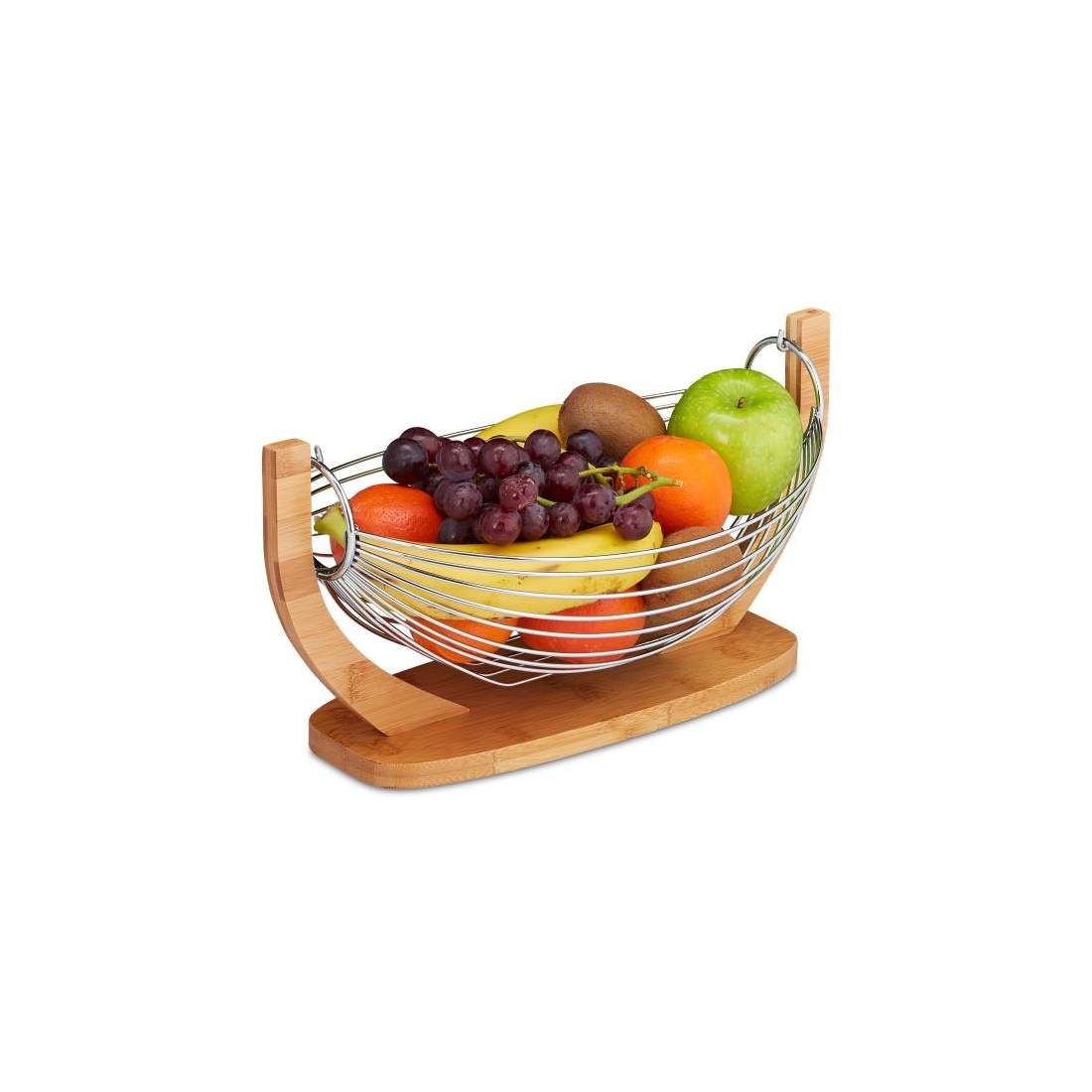 Fruktkorg Bambu Rostfritt Stål | Elektronik - Tillbehör Mobil & Surfplatta - Mobiltillbehör - Mobilkablar - Tillbehör | Pryloteket