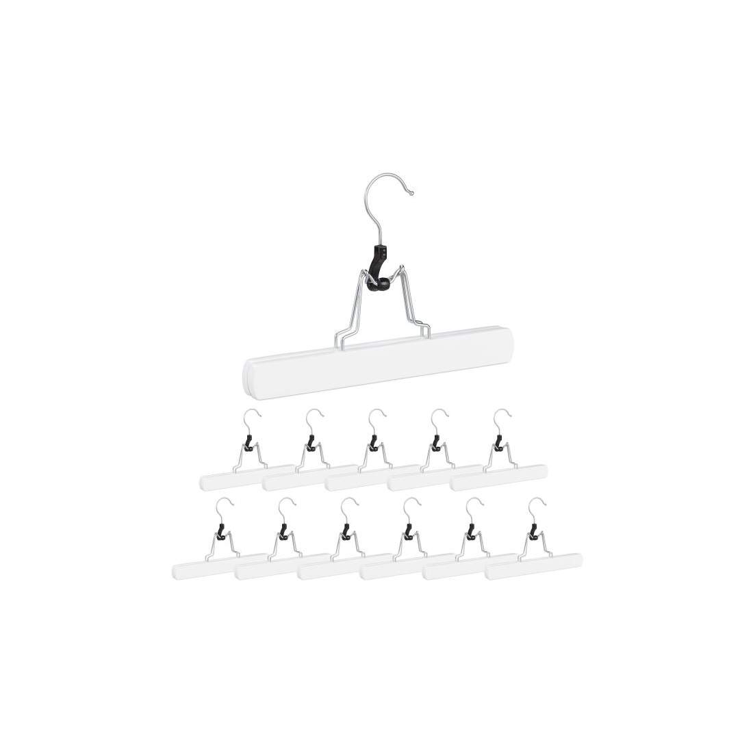 Set med 12 vita byxhängare | Mode & Accessoarer - Kläder | Pryloteket
