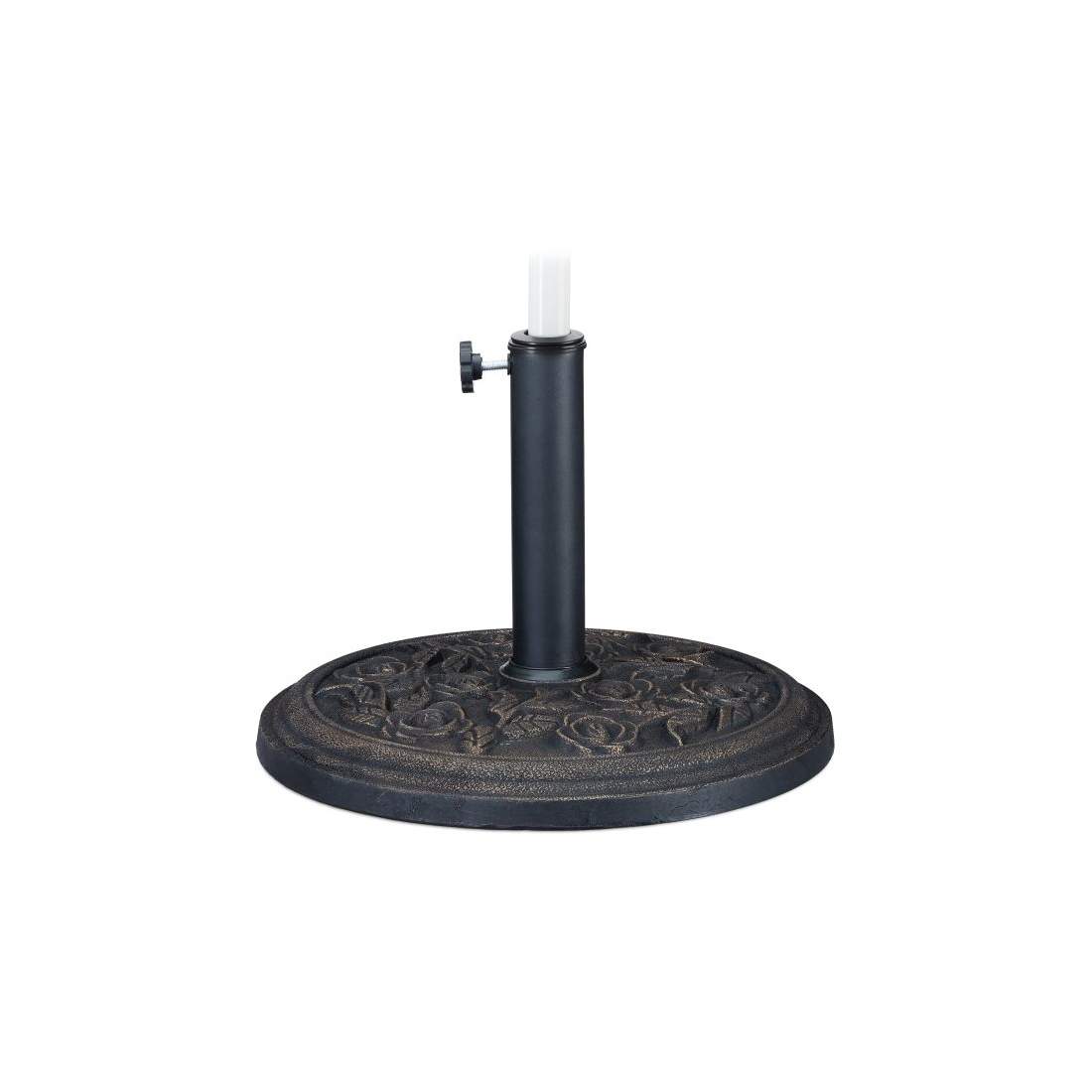 Svart parasollställ med rosmönster | Hem & Hobby - Hem & Hushåll - Trädgårdsartiklar - Parasoll | Pryloteket