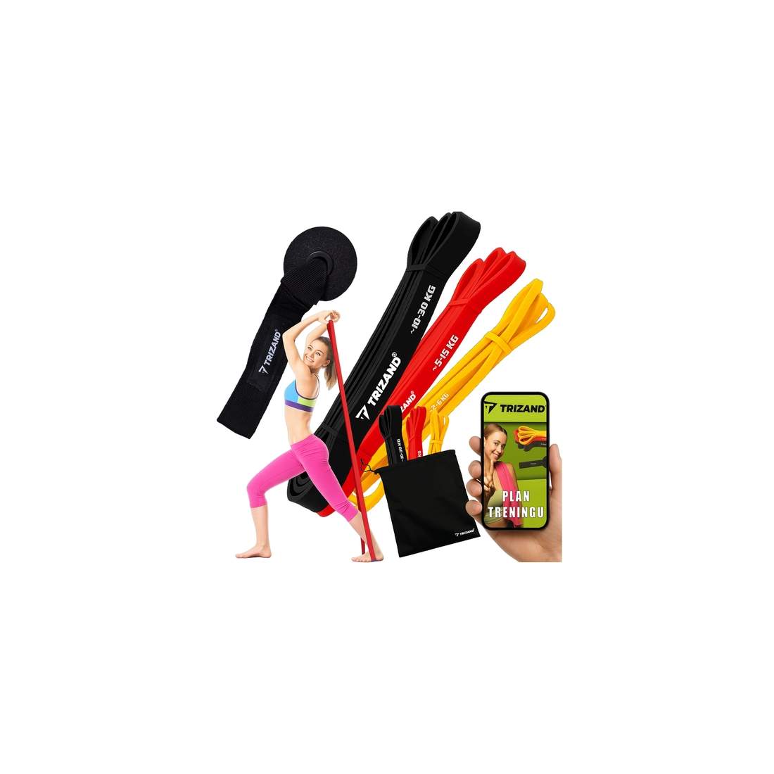 Set med träningsband - 3 st. 25879 | Sport & Fritid - Träning | Pryloteket