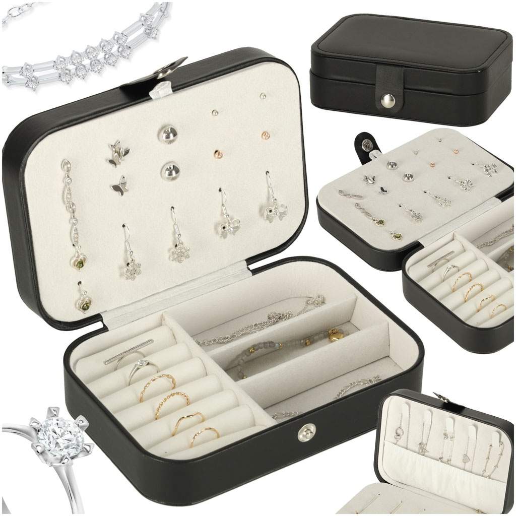 Organizer til smykkeskrin sort