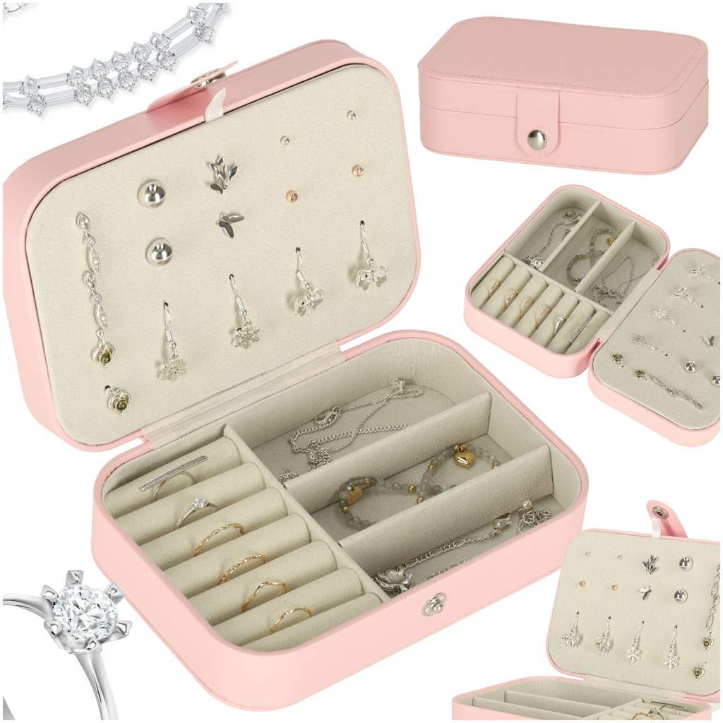 Organizer til smykkeskrin pink