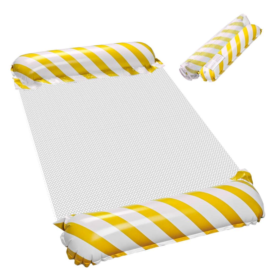 Uppblåsbar madrass simstol gul | Hem & Hobby | Pryloteket