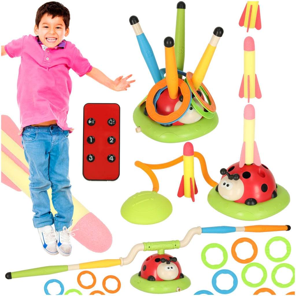 Ladybird legetøj 3i1 løfteraket hopperaket